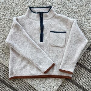 Paper Crane Penelope Plush Ivory Pullover